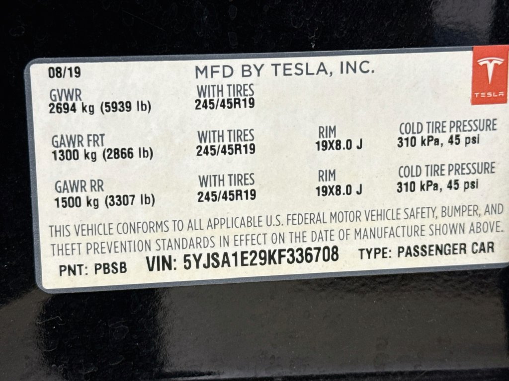 Used 2019 Tesla Model S 75D AWD/4WD image 32