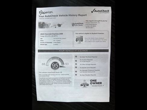 Used 2020 Chevrolet Express 2500 w/ Driver Convenience Package image 14