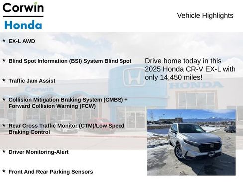 Used 2025 Honda CR-V EX-L image 6
