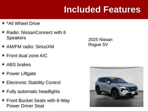Used 2025 Nissan Rogue SV AWD/4WD image 3