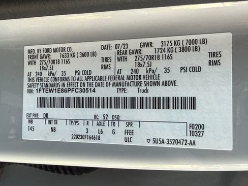 Used 2023 Ford F150 Tremor w/ Equipment Group 402A High AWD/4WD image 30