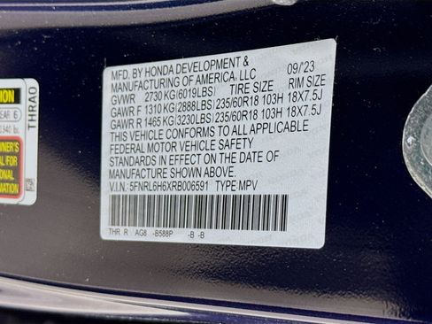 Certified 2024 Honda Odyssey EX-L image 39