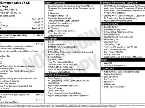 Certified 2022 Volkswagen Atlas SE w/ Panoramic Sunroof Package image 3