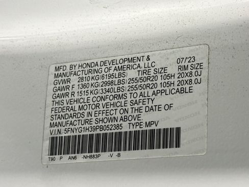 Certified 2023 Honda Pilot Sport image 31