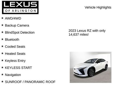 Used 2023 Lexus RZ 450e Premium image 7