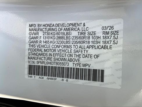 New 2026 Honda Odyssey EX-L image 14