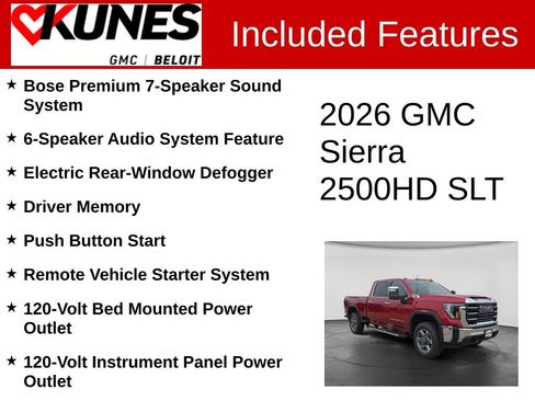New 2026 GMC Sierra 2500 SLT w/ SLT Convenience Package AWD/4WD image 3