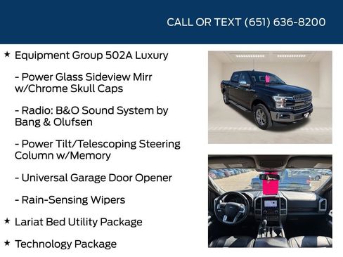 Used 2020 Ford F150 Lariat w/ Equipment Group 502A Luxury AWD/4WD image 15