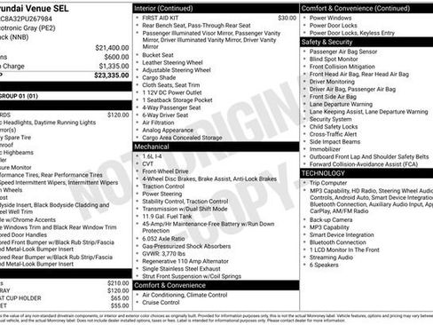 Certified 2023 Hyundai Venue SEL FWD image 10