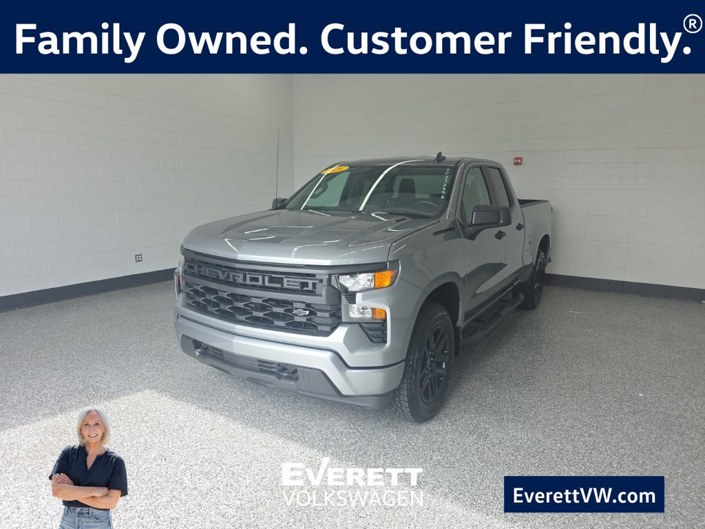 Used 2026 Chevrolet Silverado 1500 Custom w/ Turbomax Blackout Package AWD/4WD image 1