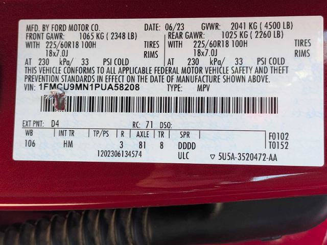 Certified 2023 Ford Escape ST-Line AWD/4WD image 35