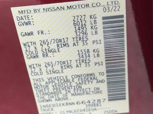 Used 2022 Nissan Frontier PRO-4X w/ Off-Road Protection Package image 38