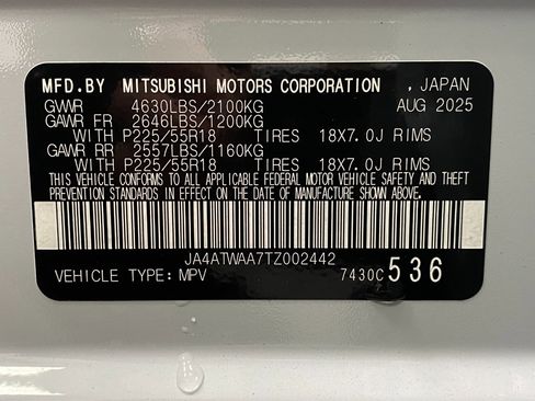 New 2026 Mitsubishi Eclipse Cross AWD image 32