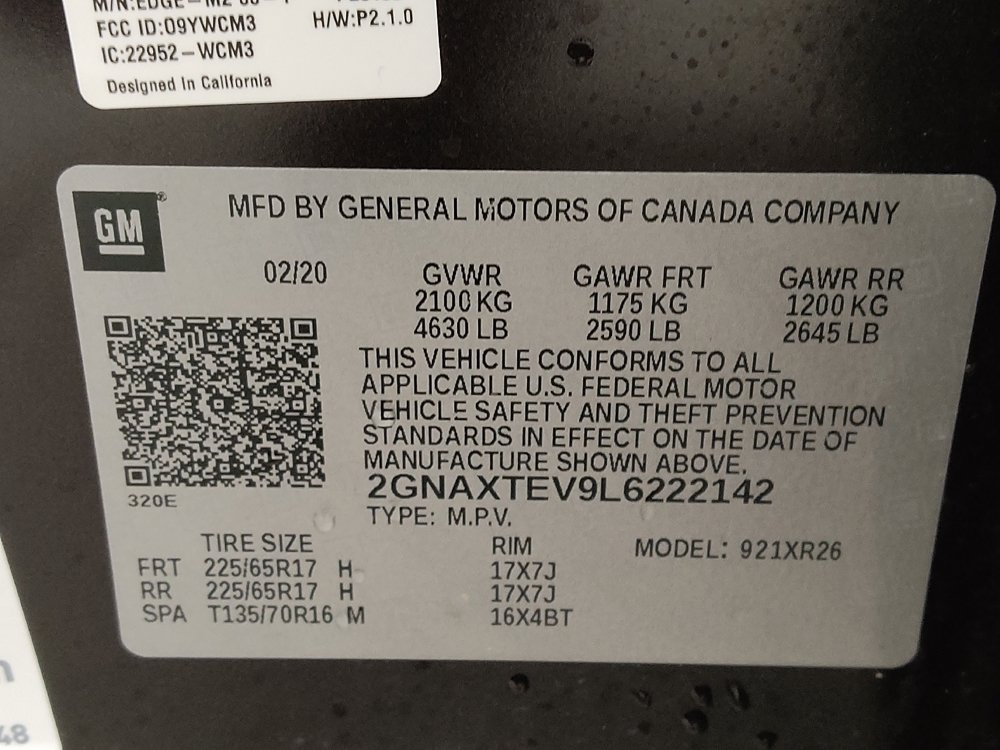 Used 2020 Chevrolet Equinox LT w/ Driver Convenience Package AWD/4WD image 33