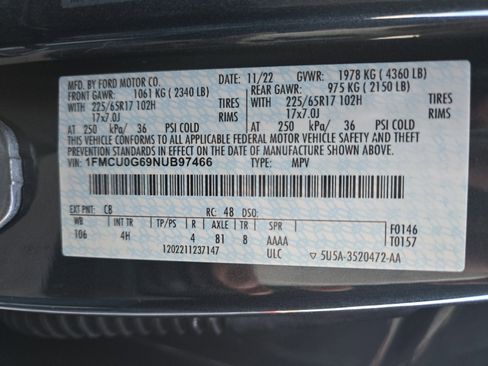 Certified 2022 Ford Escape SE w/ Convenience Package image 27