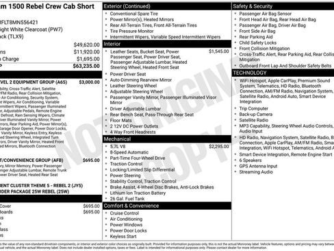 Used 2021 RAM 1500 Rebel w/ Rebel Level 2 Equipment Group AWD/4WD image 5