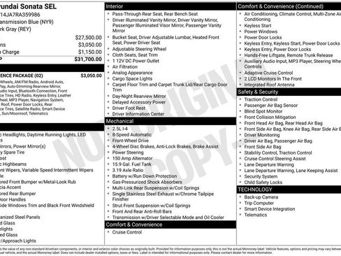 Used 2024 Hyundai Sonata SEL w/ Convenience Package image 27