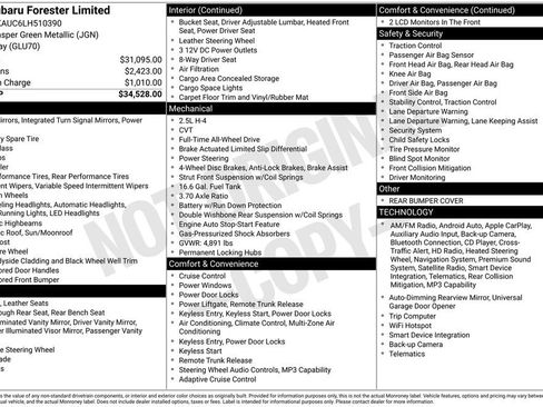 Used 2020 Subaru Forester Limited image 7