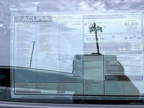New 2026 Acura ADX A-Spec AWD/4WD image 39