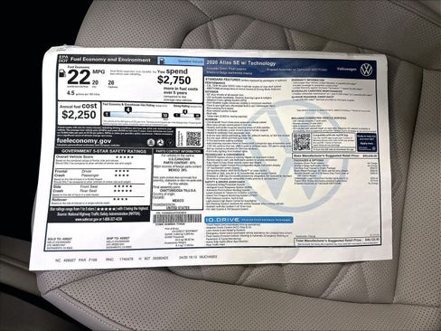 New 2026 Volkswagen Atlas SE AWD/4WD image 14