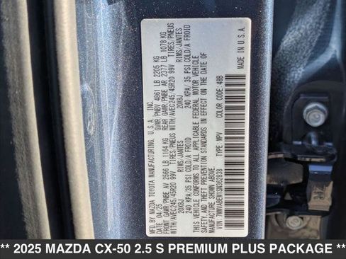 Used 2025 MAZDA CX-50 AWD 2.5 S w/ Cargo Package image 15