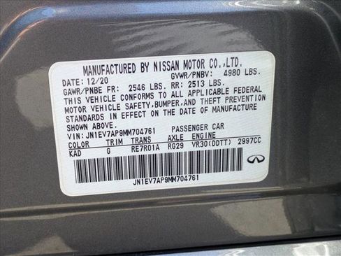 Used 2021 INFINITI Q50 Pure w/ Cargo Package RWD image 24