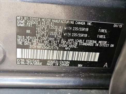 Used 2019 Toyota RAV4 Limited FWD image 21