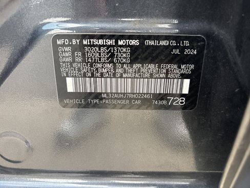 Used 2024 Mitsubishi Mirage ES FWD image 5