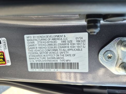 Used 2024 Honda Odyssey EX-L image 35