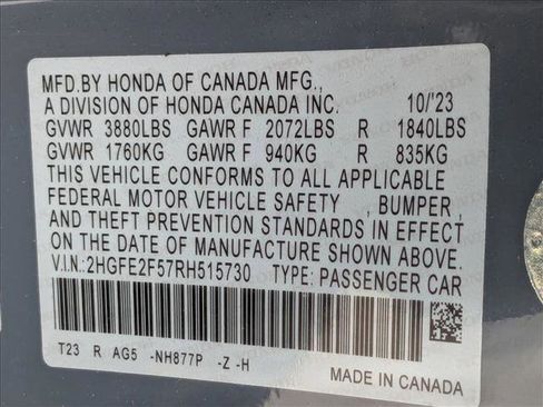 Used 2024 Honda Civic Sport image 16