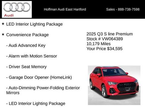 Certified 2025 Audi Q3 2.0T Premium w/ Convenience Package AWD/4WD image 6