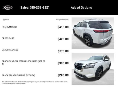 Used 2025 Nissan Pathfinder Platinum w/ Cargo Package AWD/4WD image 2