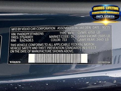 New 2026 Volvo XC90 B6 Ultra w/ Protection Package AWD/4WD image 33