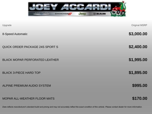 New 2026 Jeep Wrangler Sport S image 3