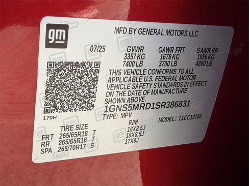 New 2025 Chevrolet Tahoe LS image 23