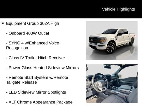 Certified 2023 Ford F150 XLT w/ Equipment Group 302A High AWD/4WD image 6