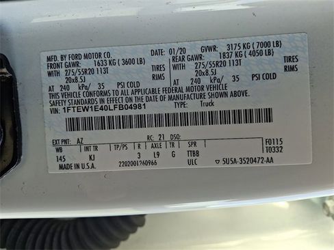 Used 2020 Ford F150 King Ranch w/ Equipment Group 601A Luxury image 26