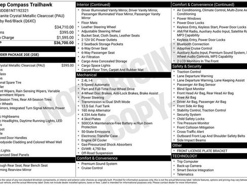 Certified 2022 Jeep Compass Trailhawk image 41