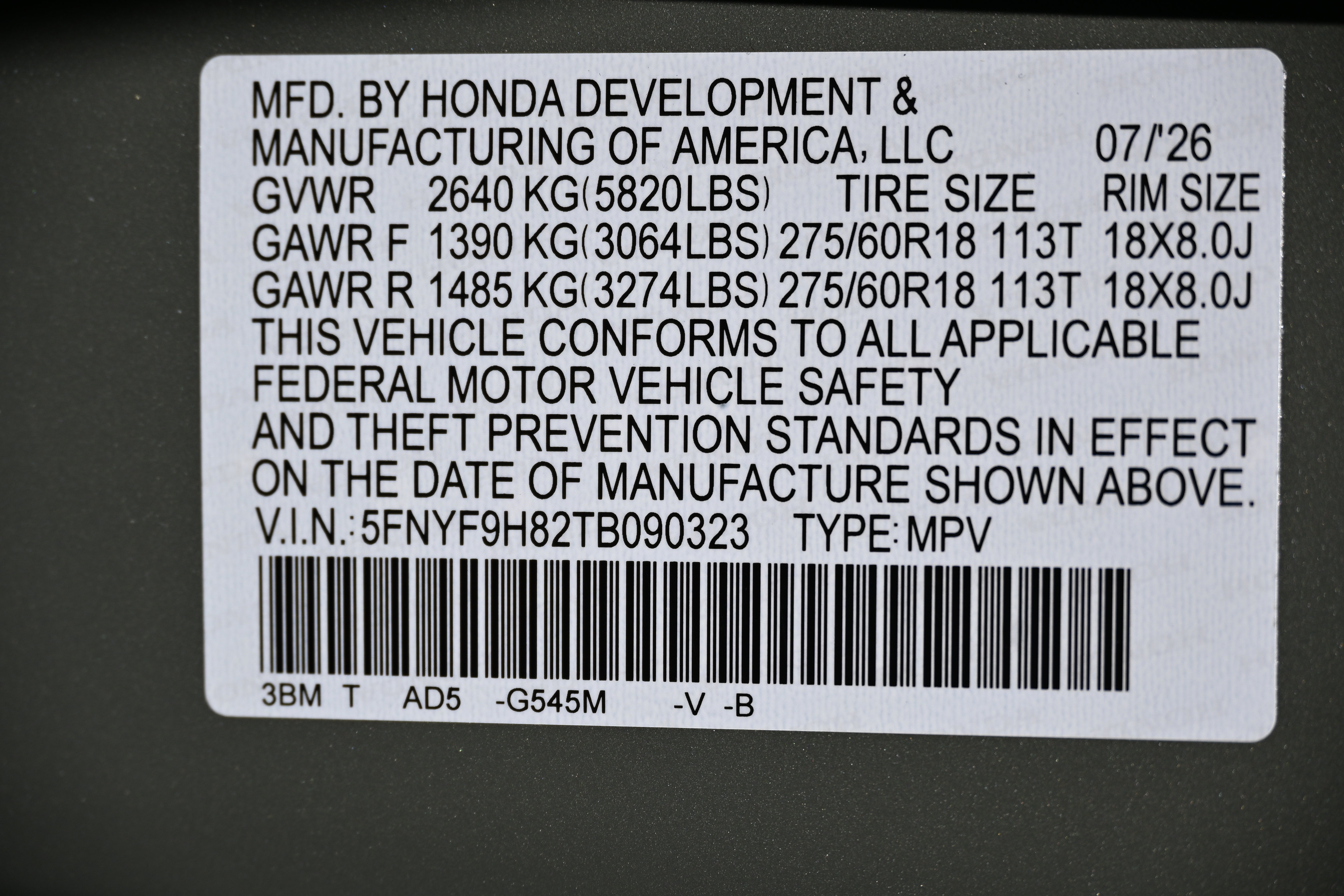 New 2026 Honda Passport TrailSport Elite image 19