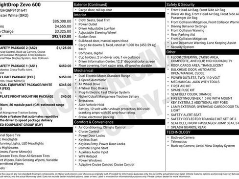 Used 2023 Chevrolet Brightdrop 600 w/ Active Safety Package 2 AWD/4WD image 20