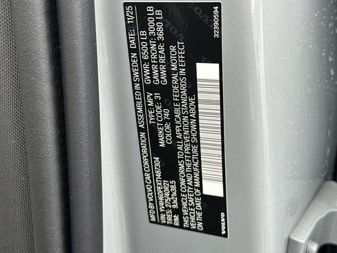 New 2026 Volvo XC90 T8 Plus w/ Protection Package Premier AWD/4WD image 30