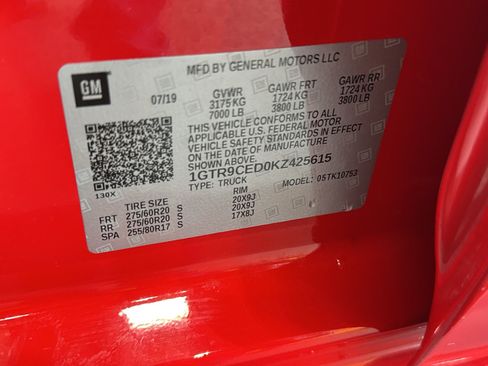 Used 2019 GMC Sierra 1500 Elevation w/ Elevation Value Package AWD/4WD image 37