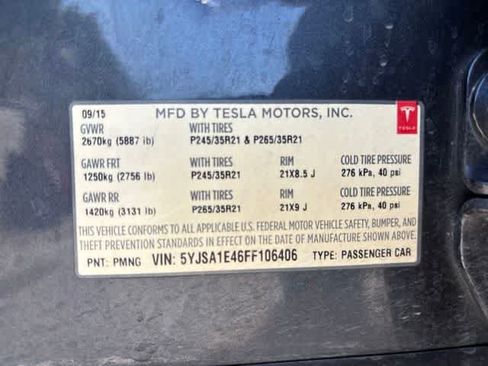 Used 2015 Tesla Model S P90D AWD/4WD image 22