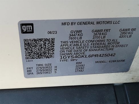 Used 2023 Cadillac Escalade Sport Platinum w/ LPO, ONYX Package image 35