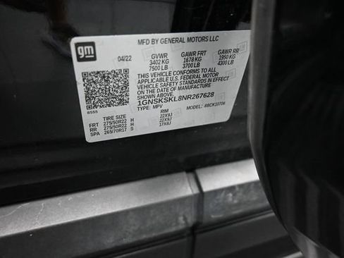 Used 2022 Chevrolet Tahoe Premier AWD/4WD image 17
