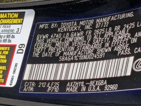 Used 2022 Lexus ES 300h F Sport image 25