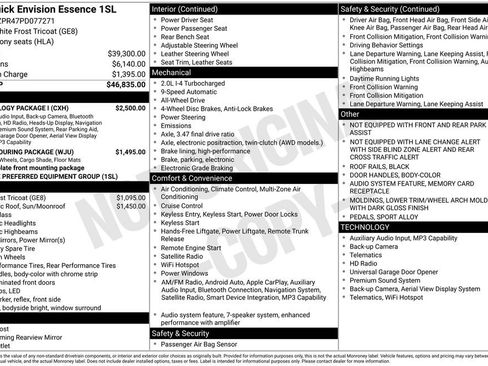 Used 2023 Buick Envision Essence w/ Technology Package I image 41