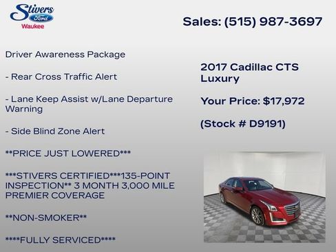 Used 2017 Cadillac CTS Luxury AWD/4WD image 28