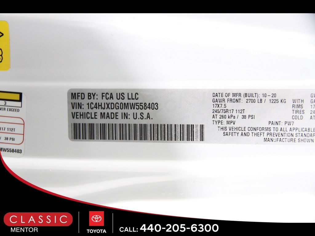 Used 2021 Jeep Wrangler Unlimited Sport AWD/4WD image 23
