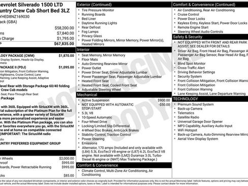Used 2022 Chevrolet Silverado 1500 High Country w/ Technology Package AWD/4WD image 26